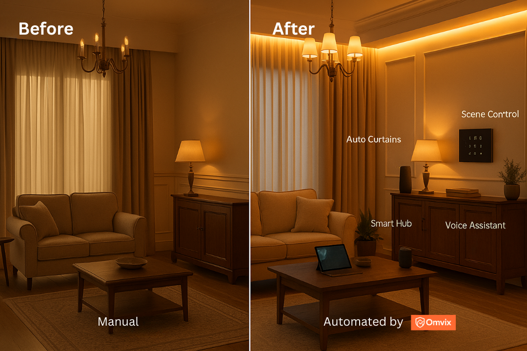 Before and After Smart Home